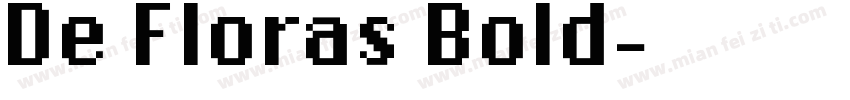 De Floras Bold字体转换